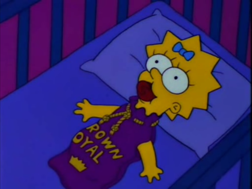 Maggie wearing a Crown Royal bag